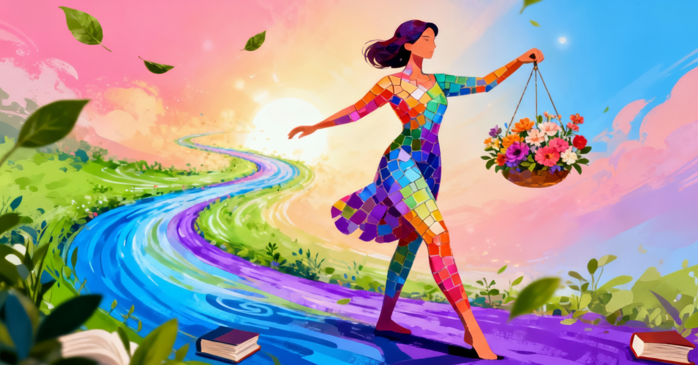 Breakfast bowl and notebook